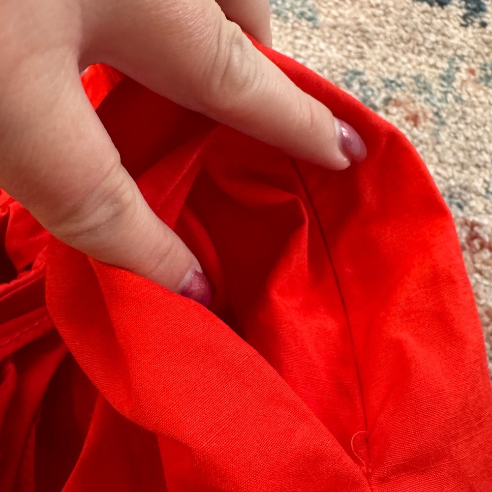 Kate Spade Vibrant Orange Slub Cotton/Linen Culotte Pants
Size 00 - Picture 6 of 9